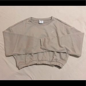 Gymshark x Whitney Simmons Cropped Pullover in Mink